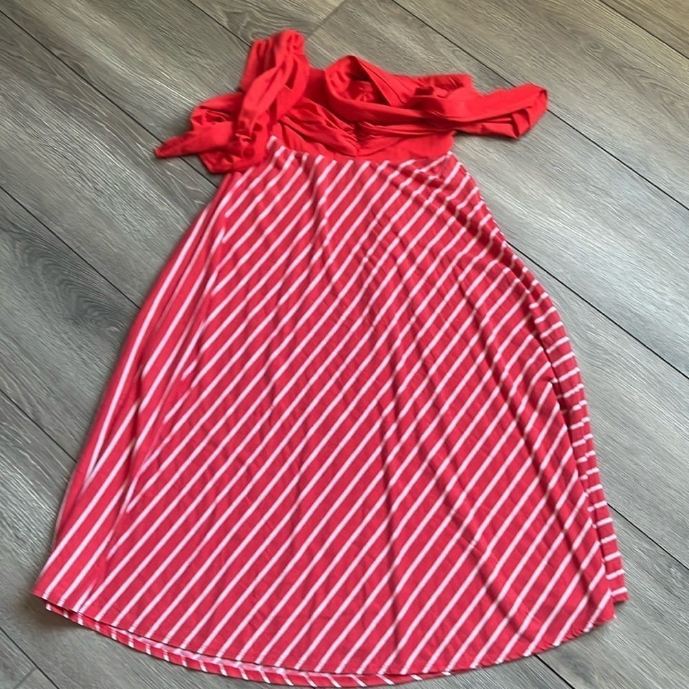 SM80 George strapless beach dress